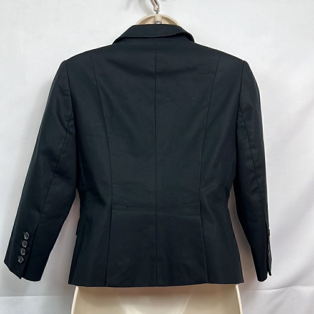 Loft Black Double Breasted Blazer 4P EUC - Picture 7 of 11